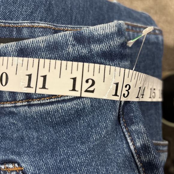 Blue Denim Cargo Flare Pants - Women - Picture 7 of 13